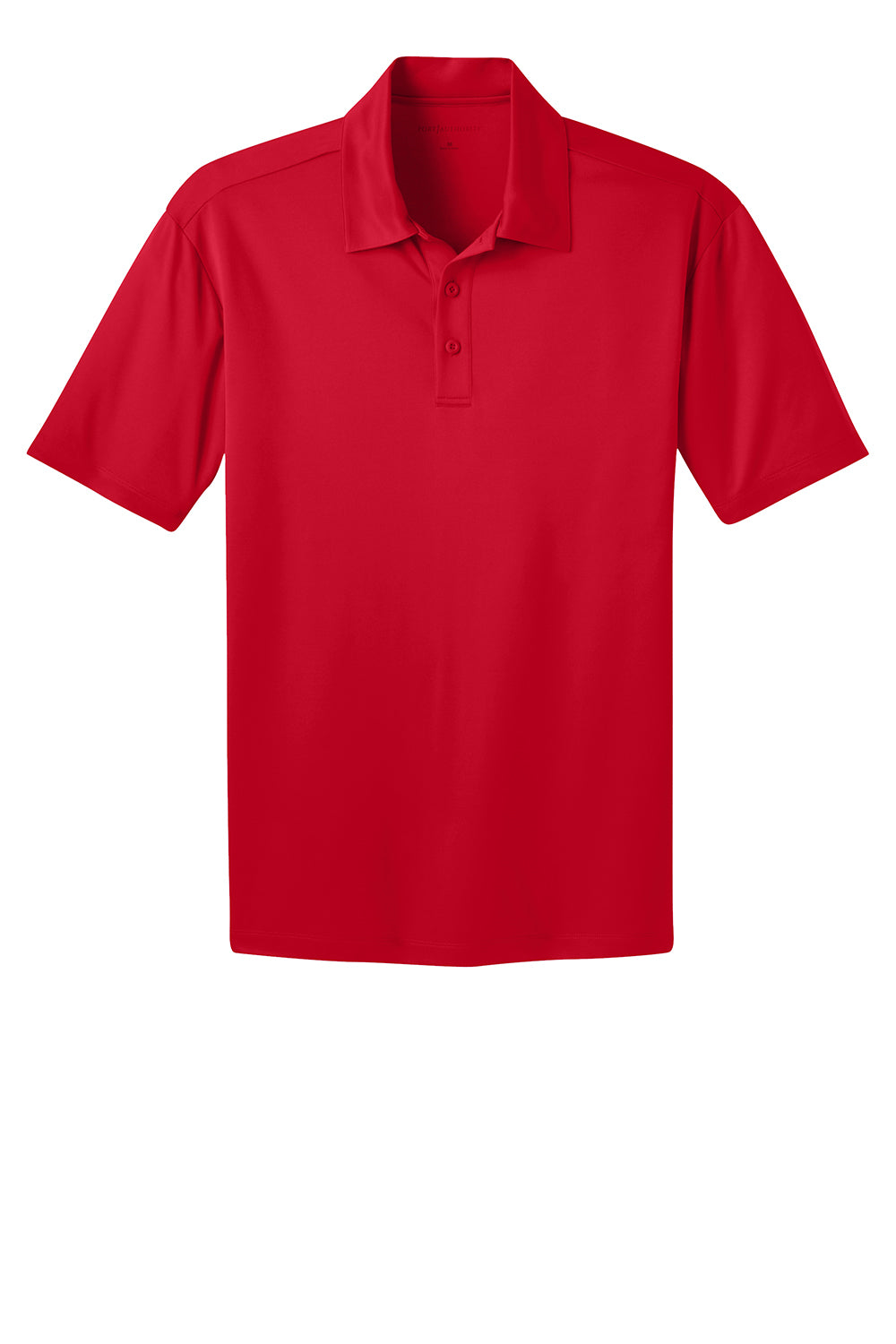 Port Authority K540/TLK540 Mens Silk Touch Performance Moisture Wicking Short Sleeve Polo Shirt Red Flat Front