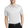 Port Authority Mens Silk Touch Performance Moisture Wicking Short Sleeve Polo Shirt - White