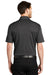 Port Authority K542 Mens Silk Touch Performance Moisture Wicking Short Sleeve Polo Shirt Heather Black Model Back