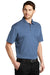 Port Authority K542 Mens Silk Touch Performance Moisture Wicking Short Sleeve Polo Shirt Heather Moonlight Blue Model 3q