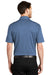 Port Authority K542 Mens Silk Touch Performance Moisture Wicking Short Sleeve Polo Shirt Heather Moonlight Blue Model Back