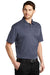 Port Authority K542 Mens Silk Touch Performance Moisture Wicking Short Sleeve Polo Shirt Heather Navy Blue Model 3q