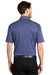 Port Authority K542 Mens Silk Touch Performance Moisture Wicking Short Sleeve Polo Shirt Heather Royal Blue Model Back