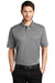 Port Authority K542 Mens Silk Touch Performance Moisture Wicking Short Sleeve Polo Shirt Heather Shadow Grey Model Front