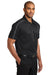 Port Authority K547 Mens Silk Touch Performance Moisture Wicking Short Sleeve Polo Shirt Black/Steel Grey Model 3q