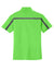 Port Authority K547 Mens Silk Touch Performance Moisture Wicking Short Sleeve Polo Shirt Lime Green/Steel Grey Flat Back