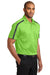 Port Authority K547 Mens Silk Touch Performance Moisture Wicking Short Sleeve Polo Shirt Lime Green/Steel Grey Model 3q