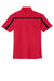 Port Authority K547 Mens Silk Touch Performance Moisture Wicking Short Sleeve Polo Shirt Red/Black Flat Back