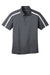 Port Authority K547 Mens Silk Touch Performance Moisture Wicking Short Sleeve Polo Shirt Steel Grey/White Flat Front