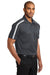 Port Authority K547 Mens Silk Touch Performance Moisture Wicking Short Sleeve Polo Shirt Steel Grey/White Model 3q