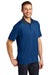 Port Authority K558 Mens Performance Moisture Wicking Short Sleeve Polo Shirt Seaport Blue/Dress Navy Blue Model 3q