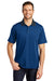 Port Authority K558 Mens Performance Moisture Wicking Short Sleeve Polo Shirt Seaport Blue/Dress Navy Blue Model Front