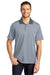 Port Authority K558 Mens Performance Moisture Wicking Short Sleeve Polo Shirt White/Shadow Grey Model Front