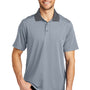 Port Authority Mens Performance Moisture Wicking Short Sleeve Polo Shirt - White/Shadow Grey