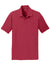 Port Authority K568 Mens Cotton Touch Performance Moisture Wicking Short Sleeve Polo Shirt Chili Red Flat Front