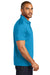 Port Authority K569 Mens Moisture Wicking Short Sleeve Polo Shirt Blue Wake Model Side