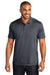 Port Authority K569 Mens Moisture Wicking Short Sleeve Polo Shirt Graphite Grey Model Front