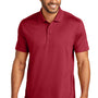 Port Authority Mens Moisture Wicking Short Sleeve Polo Shirt - Rich Red