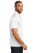 Port Authority K569 Mens Moisture Wicking Short Sleeve Polo Shirt White Model Side