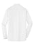 Port Authority K570 Mens Dimension Moisture Wicking Long Sleeve Button Down Shirt w/ Pocket White Flat Back