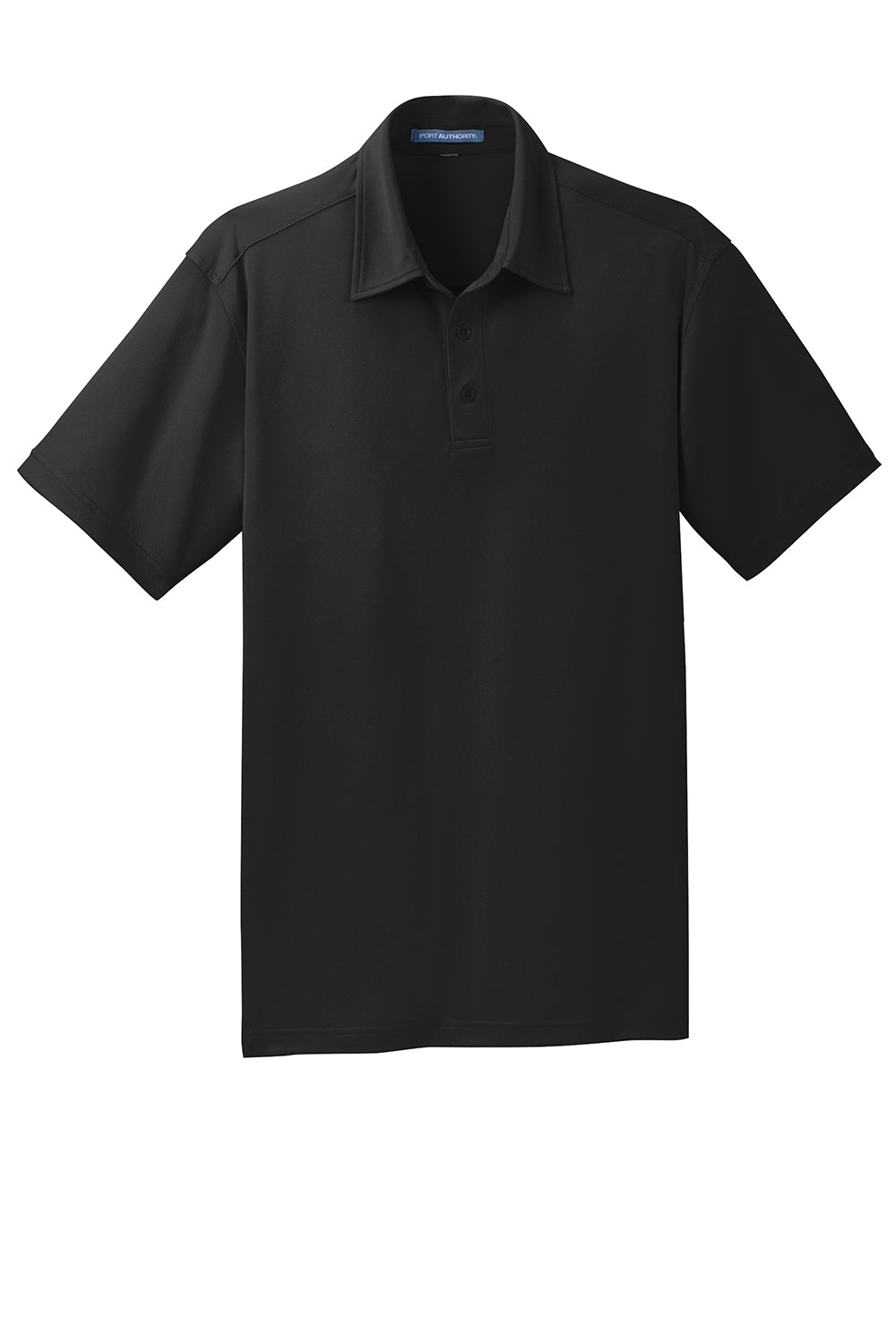 Port Authority K571 Mens Dimension Moisture Wicking Short Sleeve Polo Shirt Black Flat Front