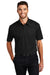 Port Authority K571 Mens Dimension Moisture Wicking Short Sleeve Polo Shirt Black Model Front