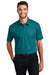 Port Authority K571 Mens Dimension Moisture Wicking Short Sleeve Polo Shirt Dark Teal Green Model Front