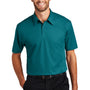 Port Authority Mens Dimension Moisture Wicking Short Sleeve Polo Shirt - Dark Teal Green