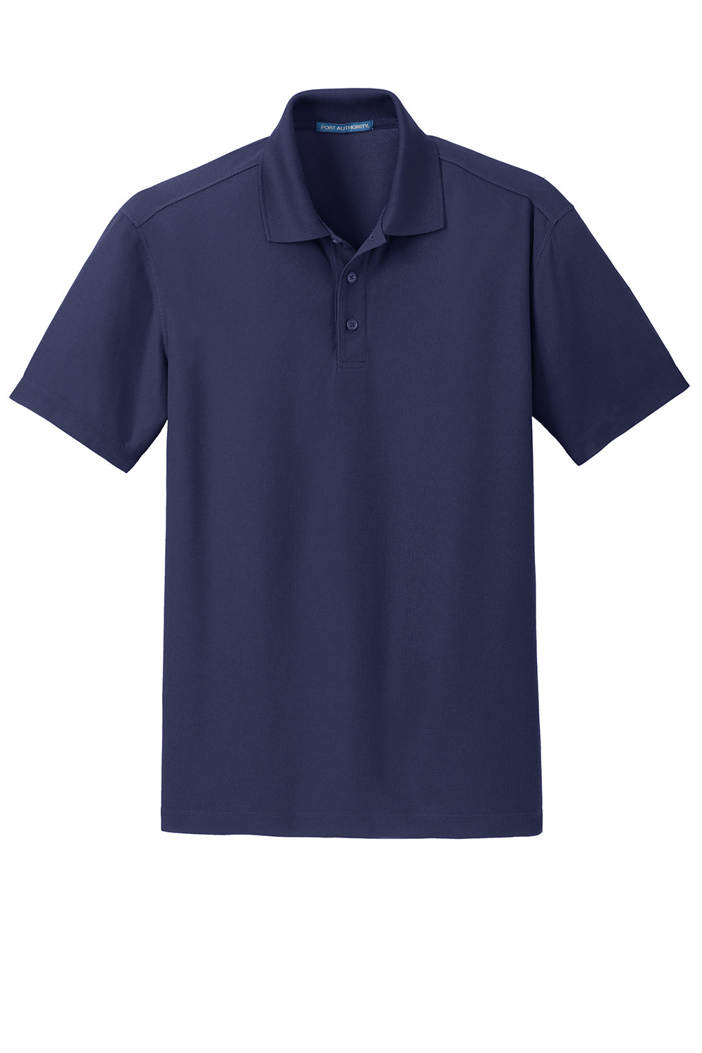 Port Authority K572 Mens Dry Zone Moisture Wicking Short Sleeve Polo Shirt True Navy Blue Flat Front