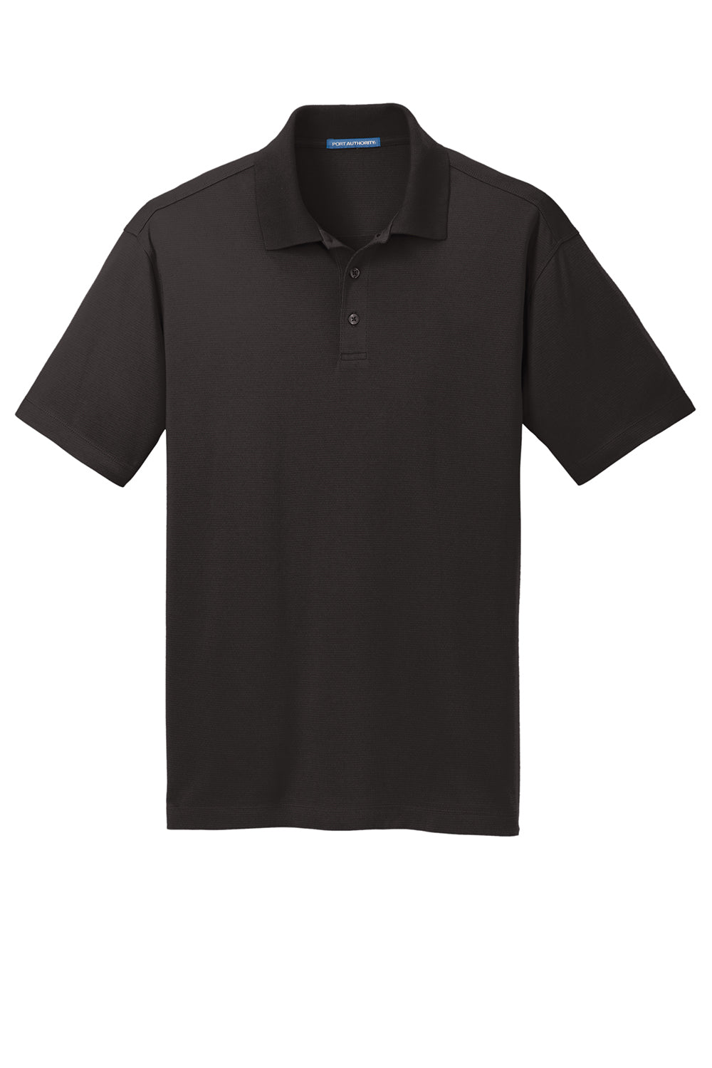 Port Authority K573 Mens Rapid Dry Moisture Wicking Short Sleeve Polo Shirt Black Flat Front