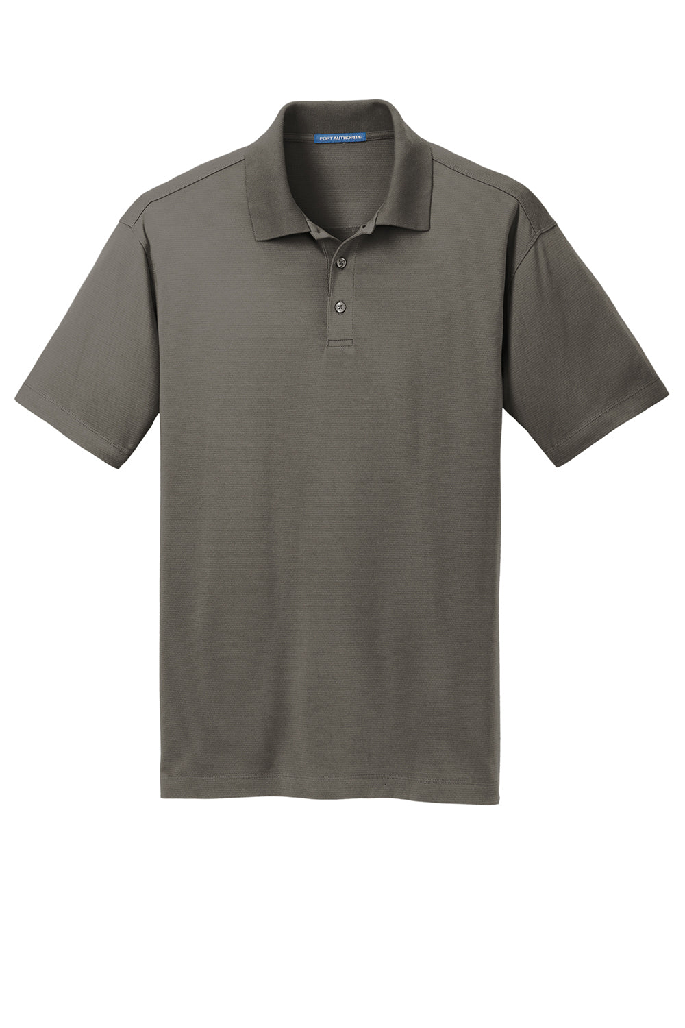 Port Authority K573 Mens Rapid Dry Moisture Wicking Short Sleeve Polo Shirt Smoke Grey Flat Front