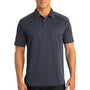 Port Authority Mens Digi Heather Performance Moisture Wicking Short Sleeve Polo Shirt - Dark Grey