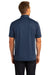 Port Authority K574 Mens Digi Heather Performance Moisture Wicking Short Sleeve Polo Shirt Dress Navy Blue Model Back