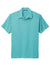 Port Authority K574 Mens Digi Heather Performance Moisture Wicking Short Sleeve Polo Shirt Maui Blue Flat Front