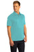 Port Authority K574 Mens Digi Heather Performance Moisture Wicking Short Sleeve Polo Shirt Maui Blue Model 3q