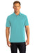 Port Authority K574 Mens Digi Heather Performance Moisture Wicking Short Sleeve Polo Shirt Maui Blue Model Front