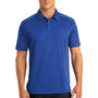 Port Authority Mens Digi Heather Performance Moisture Wicking Short Sleeve Polo Shirt - True Royal Blue