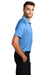 Port Authority K575 Mens Crossover Moisture Wicking Short Sleeve Polo Shirt Azure Blue Model Side