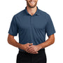 Port Authority Mens Crossover Moisture Wicking Short Sleeve Polo Shirt - Regatta Blue