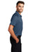 Port Authority K575 Mens Crossover Moisture Wicking Short Sleeve Polo Shirt Regatta Blue Model Side