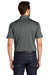 Port Authority K576 Mens Trace Moisture Wicking Short Sleeve Polo Shirt Heather Charcoal Grey Model Back