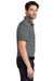 Port Authority K576 Mens Trace Moisture Wicking Short Sleeve Polo Shirt Heather Charcoal Grey Model Side