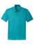 Port Authority K576 Mens Trace Moisture Wicking Short Sleeve Polo Shirt Heather Tropic Blue Flat Front