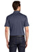 Port Authority K576 Mens Trace Moisture Wicking Short Sleeve Polo Shirt Heather True Navy Blue Model Back