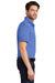 Port Authority K576 Mens Trace Moisture Wicking Short Sleeve Polo Shirt Heather True Royal Blue Model Side