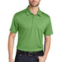 Port Authority Mens Trace Moisture Wicking Short Sleeve Polo Shirt - Heather Vine Green - Closeout