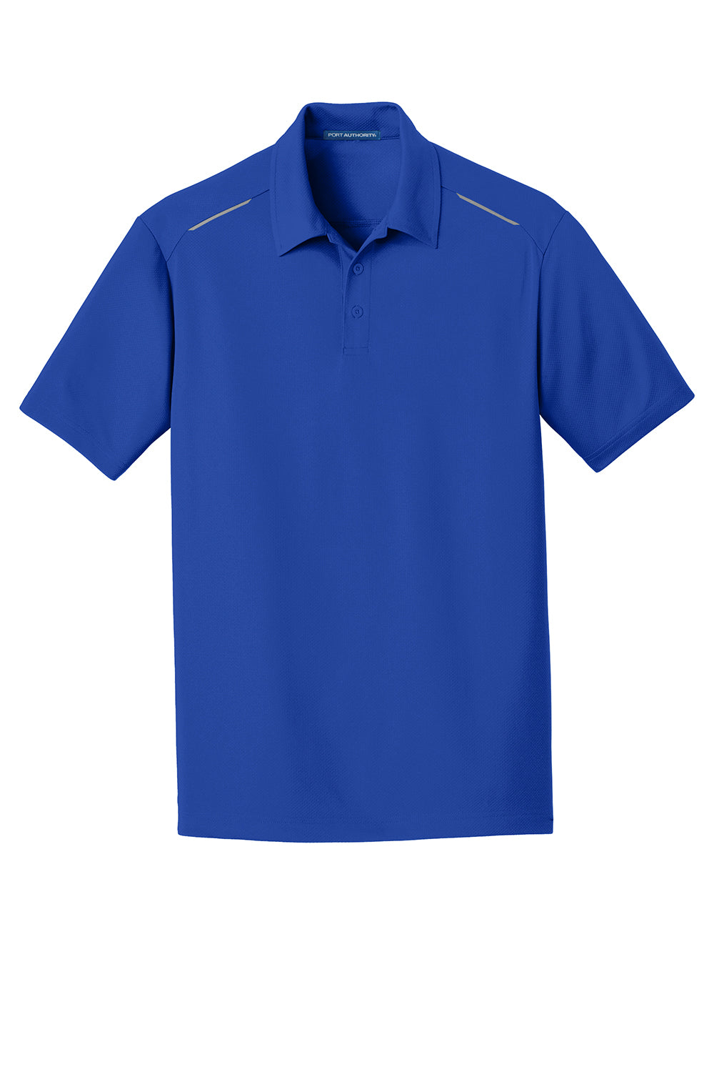 Port Authority K580 Mens Moisture Wicking Short Sleeve Polo Shirt True Royal Blue Flat Front