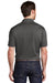 Port Authority K583 Mens Moisture Wicking Short Sleeve Polo Shirt Black/Thunder Grey Model Back