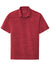 Port Authority K583 Mens Moisture Wicking Short Sleeve Polo Shirt Red/Black Flat Front