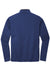 Port Authority K584 Mens Silk Touch Performance Moisture Wicking 1/4 Zip Sweatshirt Royal Blue/Steel Grey Flat Back